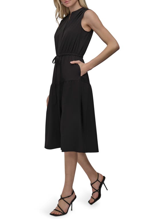 DKNY DKNY SLEEVELESS TIERED MIDI DRESS 