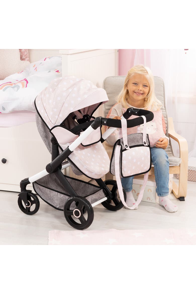 Pram Xeo, For Dolls Up to 18", Ages 3+, Alternate, color, Gray
