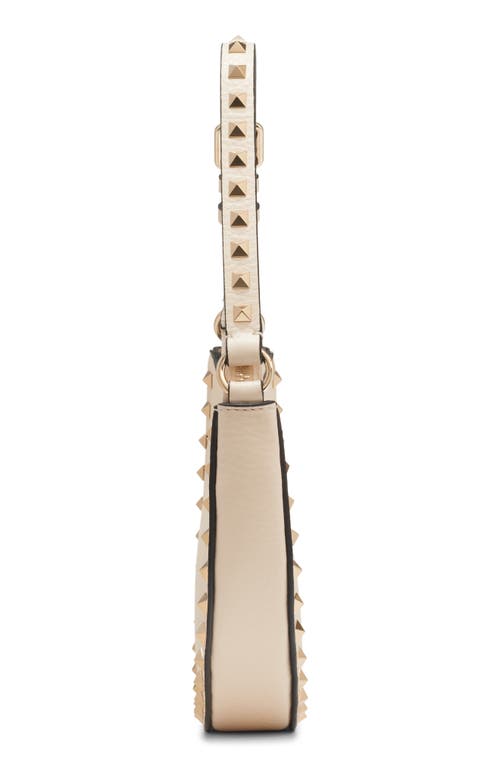 Valentino Garavani Mini Rockstud Leather Hobo Bag