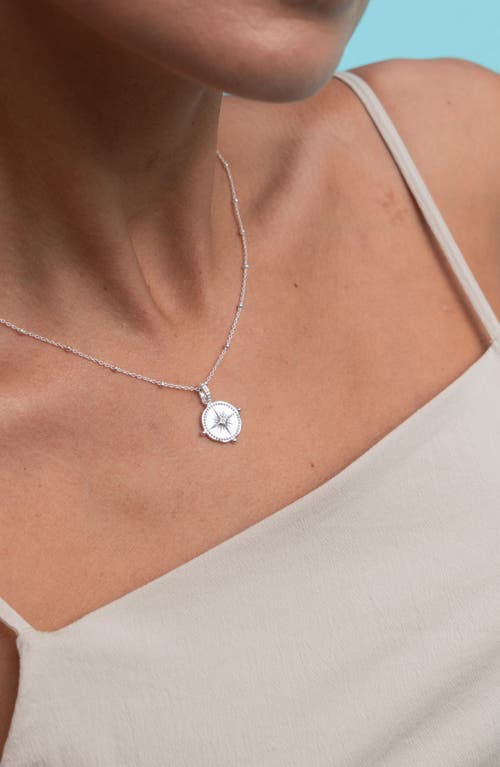 Dower & Hall Small True North Talisman Pendant In Silver