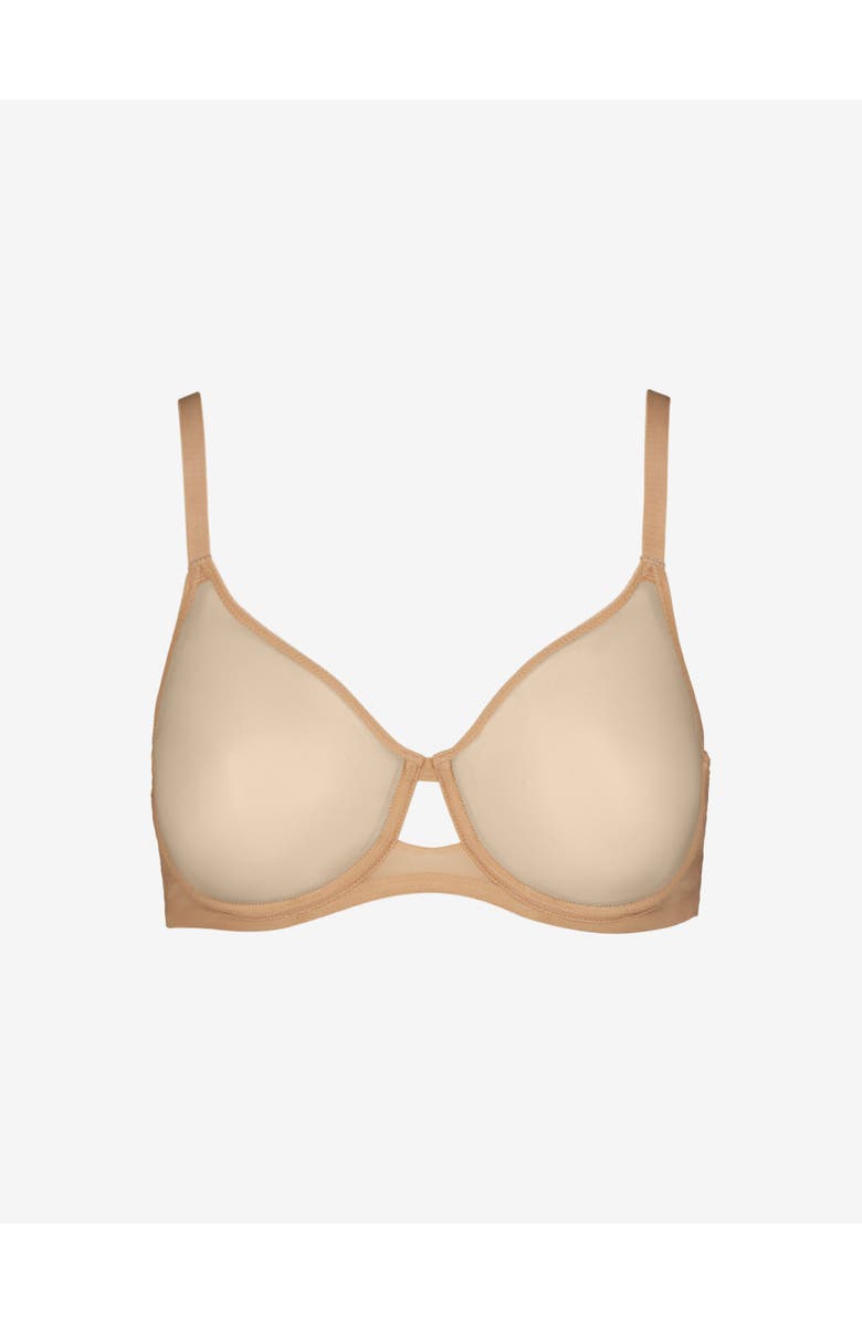 Commando Chic Mesh Full Cup Underwire Bra, Alternate, color, Beige