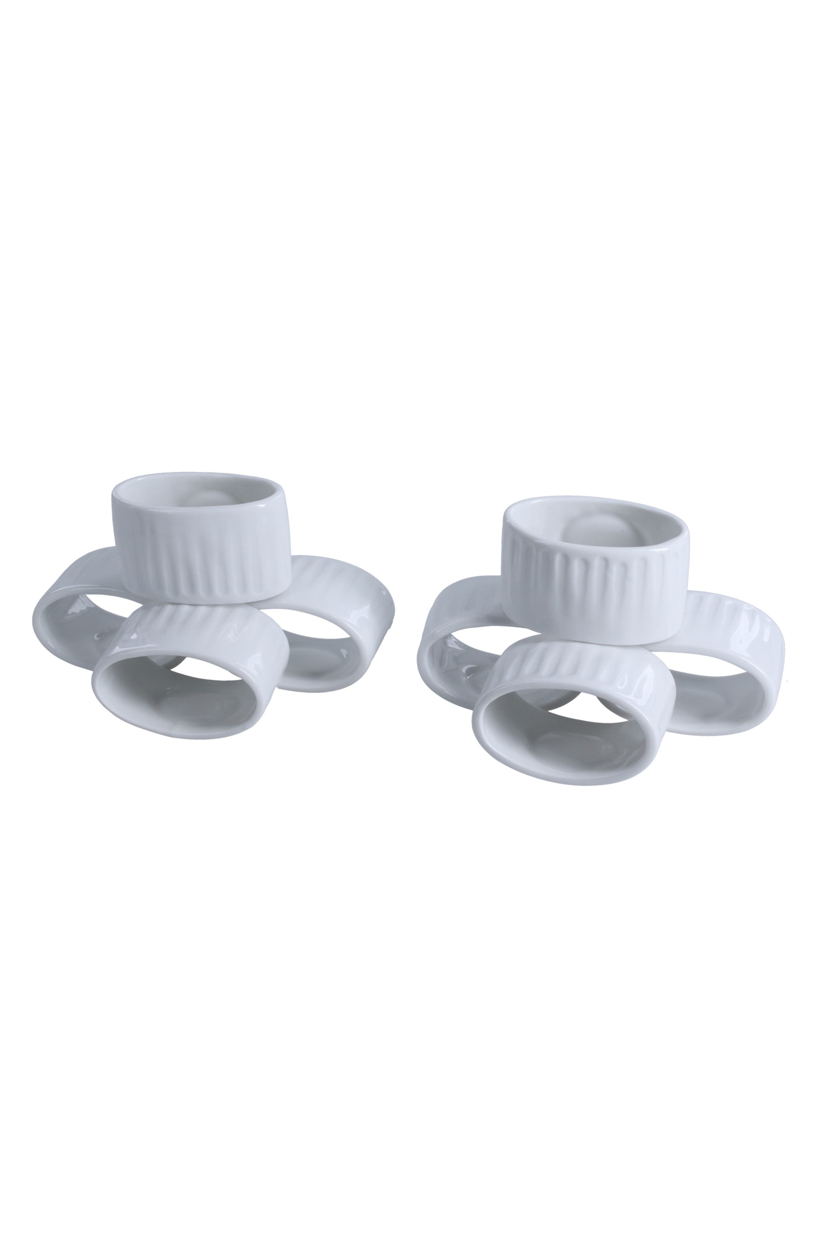 BIA Cordon Bleu Colonnade Set of 8 Napkin Rings