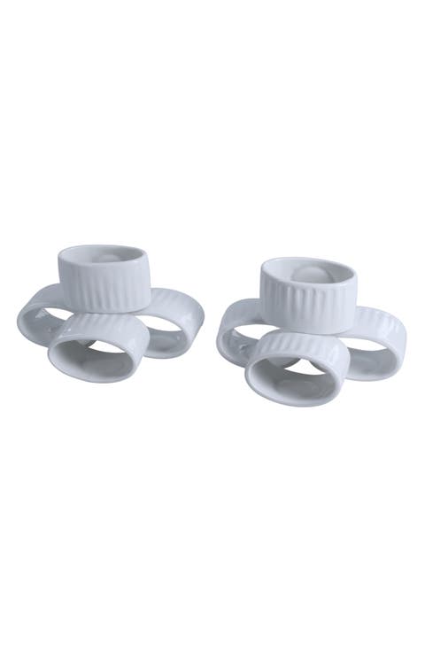 Colonnade Set of 8 Napkin Rings