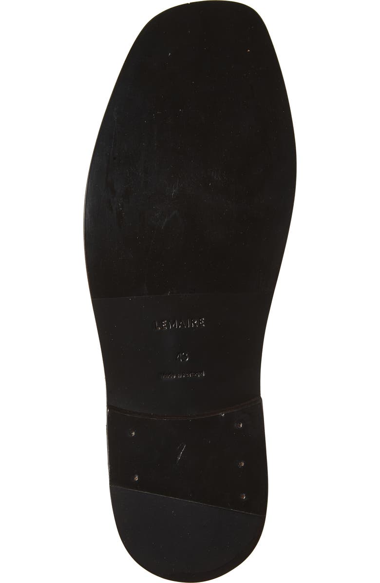 Lemaire Piped Leather Loafer, Alternate, color, Black/ Dark Chocolate