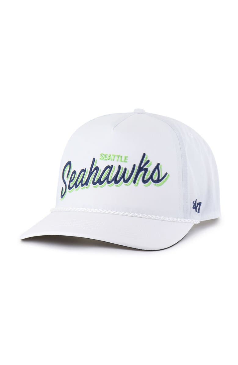 '47 Men's '47 White Seattle Seahawks Brrr Fairway Hitch Adjustable Hat, Main, color, White