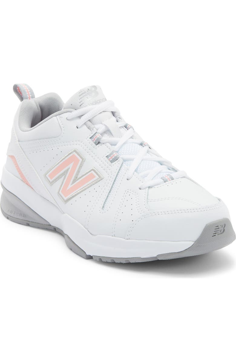 New Balance 608 V5 Training Sneaker, Main, color, White/Pink