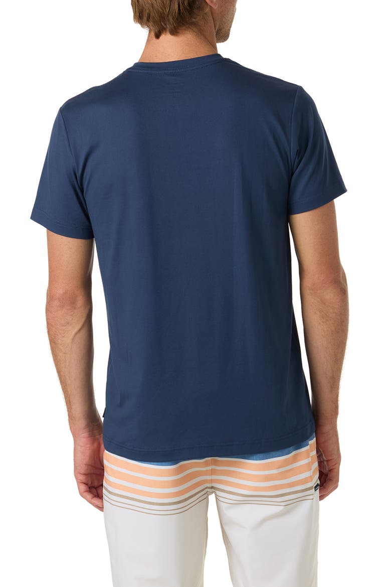 Coral UPF 50 Graphic Short Sleeve Rashguard, Alternate, color, NAVY