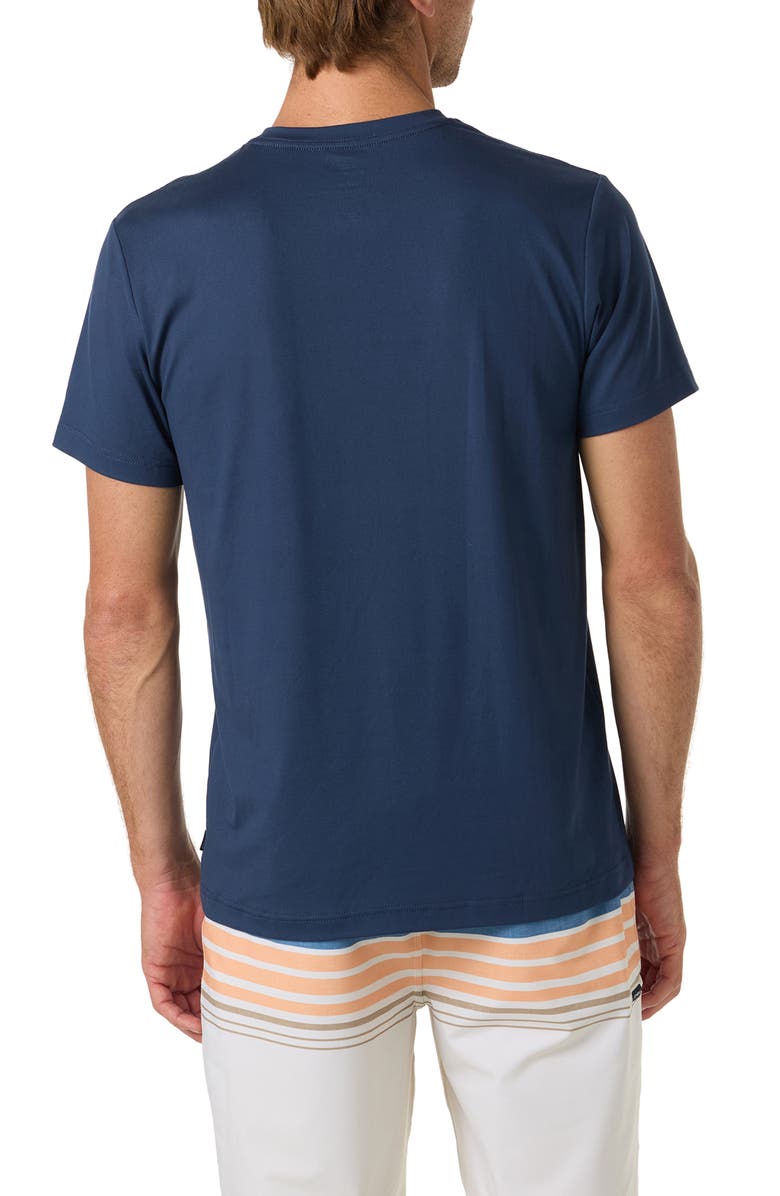 O'Neill Coral UPF 50 Graphic Short Sleeve Rashguard, Alternate, color, Navy