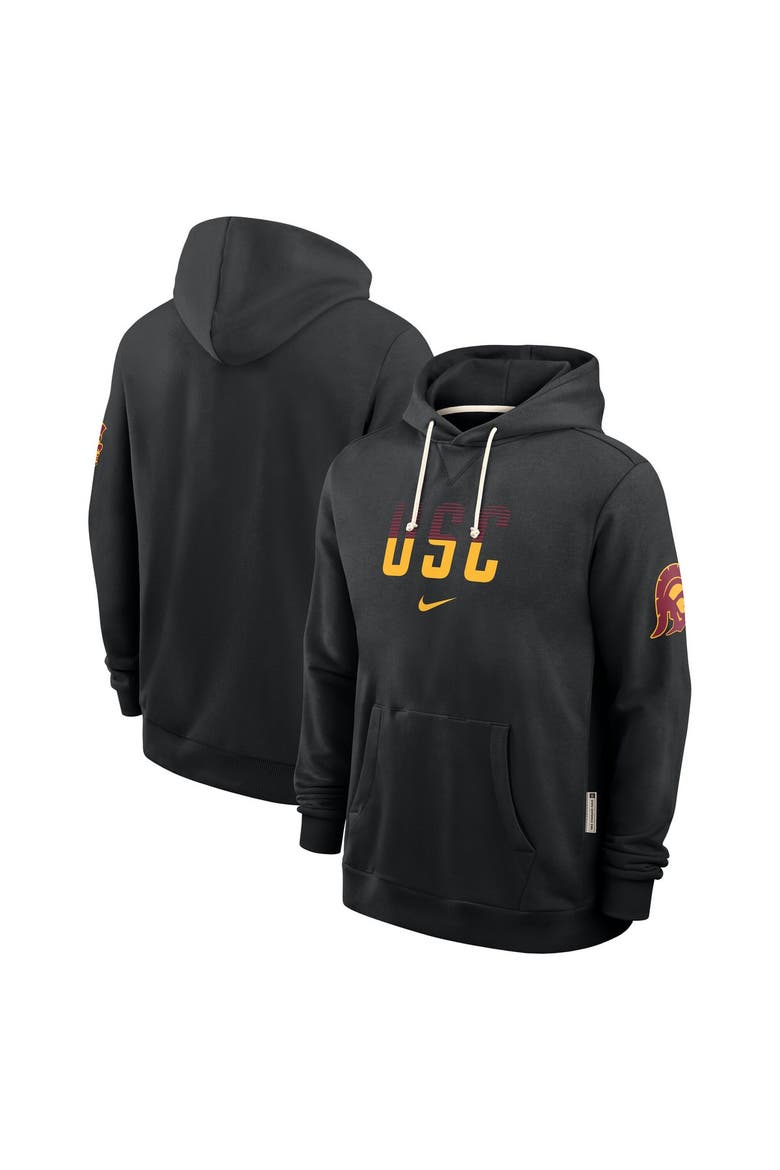 Men's Nike Black USC Trojans 2026 Sideline Standard Issue Dri-FIT Hoodie, Alternate, color, Black