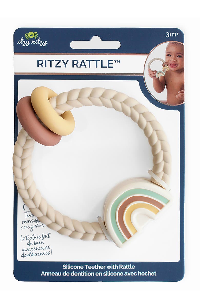 Itzy Ritzy Ritzy Rattle with Teething Rings, Alternate, color, 