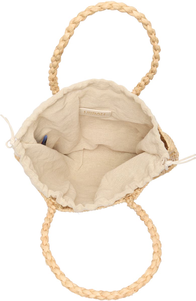 URBAN EXPRESSIONS HANDBAGS Raffia Tote, Alternate, color, Cream