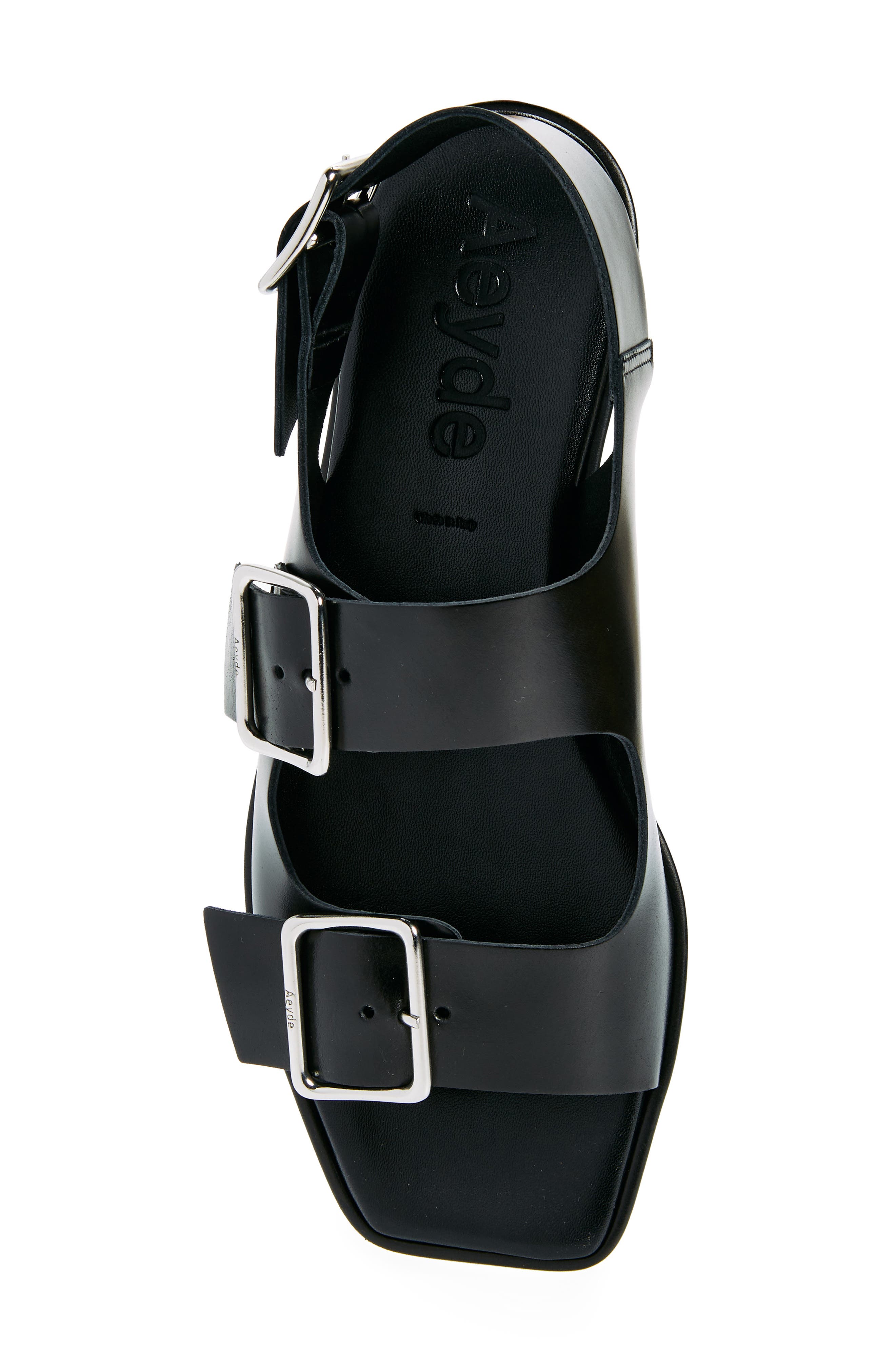 aeyde Tekla Slingback Sandal, Alternate, color, Black