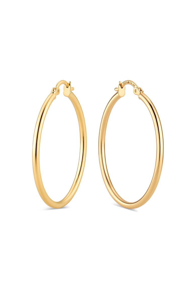 Classic Hoop Earrings in 14K Gold, 30mm, Alternate, color, Yellow Gold