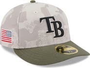 New Era Men's New Era Light Beige/Olive Tampa Bay Rays 2025 Armed Forces Day Low Profile 59FIFTY Fitted Hat