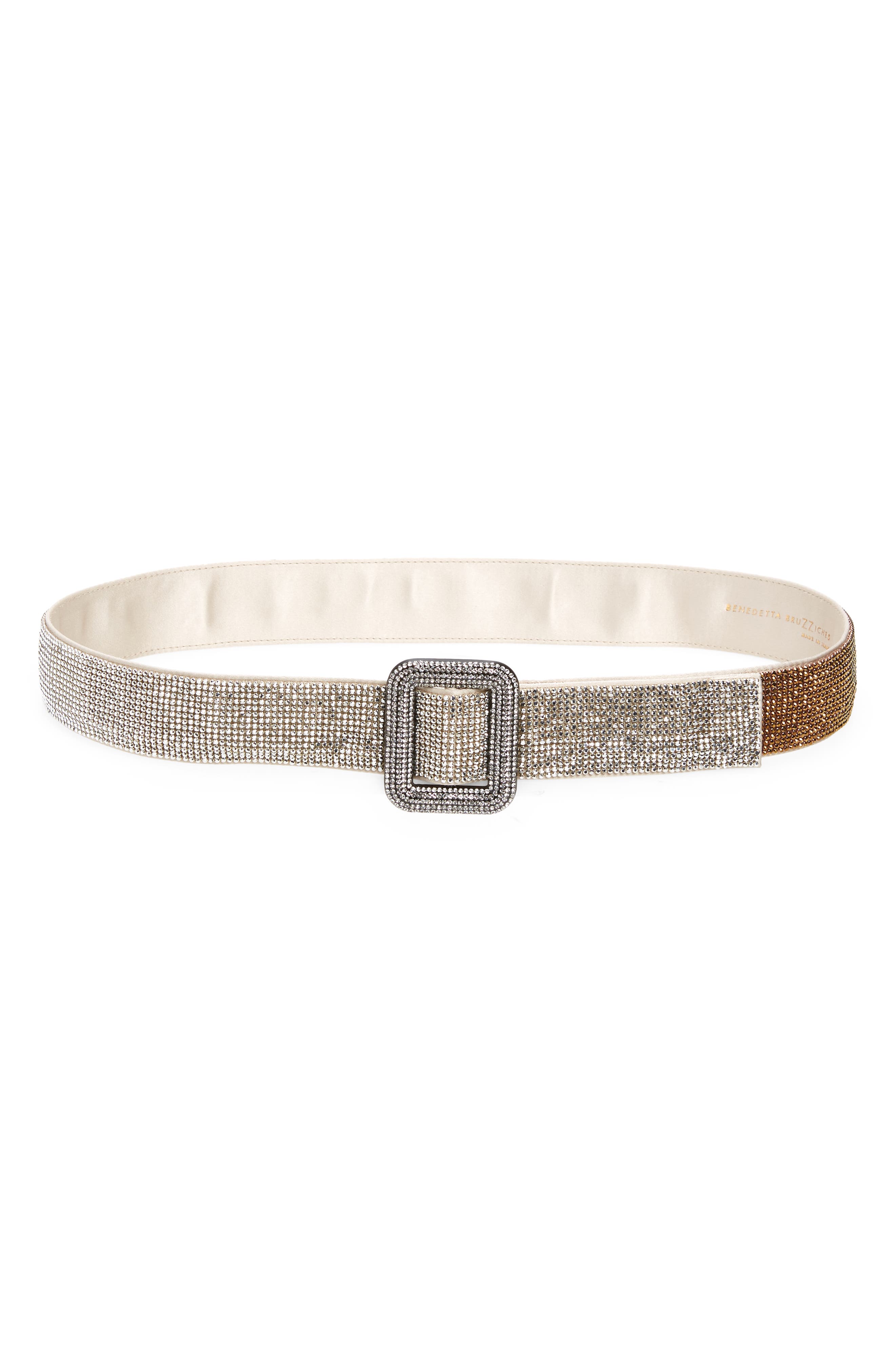 Benedetta Bruzziches Colorblock Crystal Mesh Belt