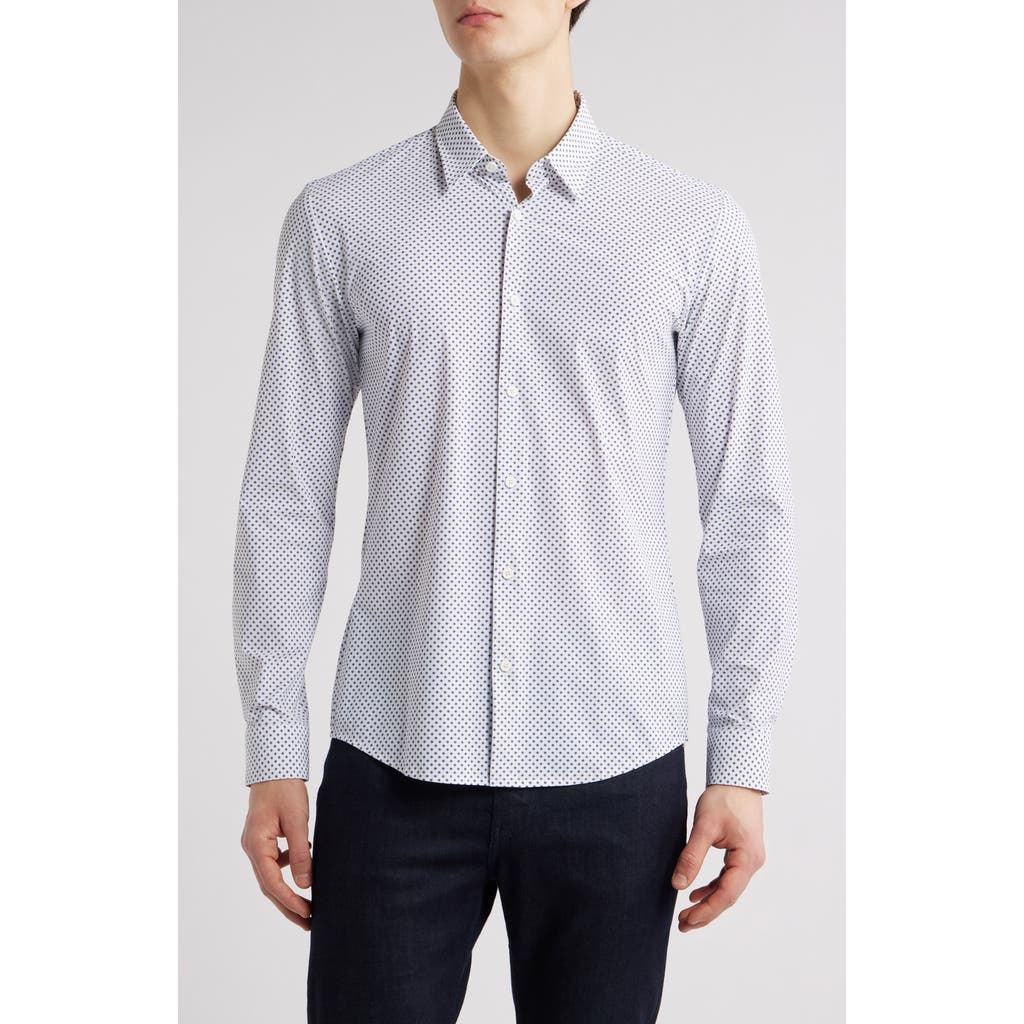 HUGO BOSS BOSS ROAN KENT GEO PRINT BUTTON-UP SHIRT