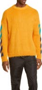 Off-White Brushed Mohair Blend Sweater