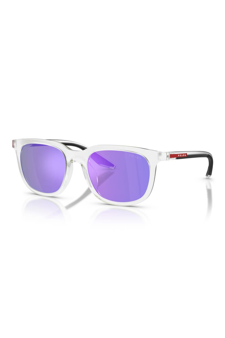 54mm Pillow Sunglasses, Alternate, color, MATTE / DARK GREY/ VIOLET