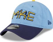 New Era Men's New Era Powder Blue Milwaukee Brewers 2022 City Connect 9TWENTY Adjustable Hat