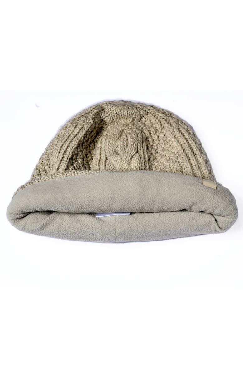 Hand Knit Inter hat, Alternate, color, Tweed