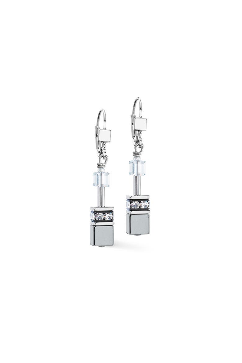 Geocube® Earrings, Alternate, color, Platinum
