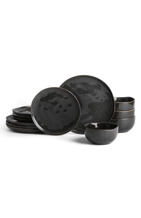 Mirella Stoneware 12-Piece Dinnerware Set