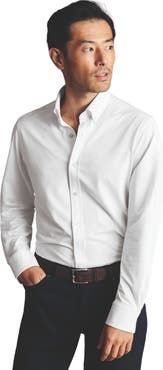 Charles Tyrwhitt Four-Way Stretch Button Down Jersey Shirt