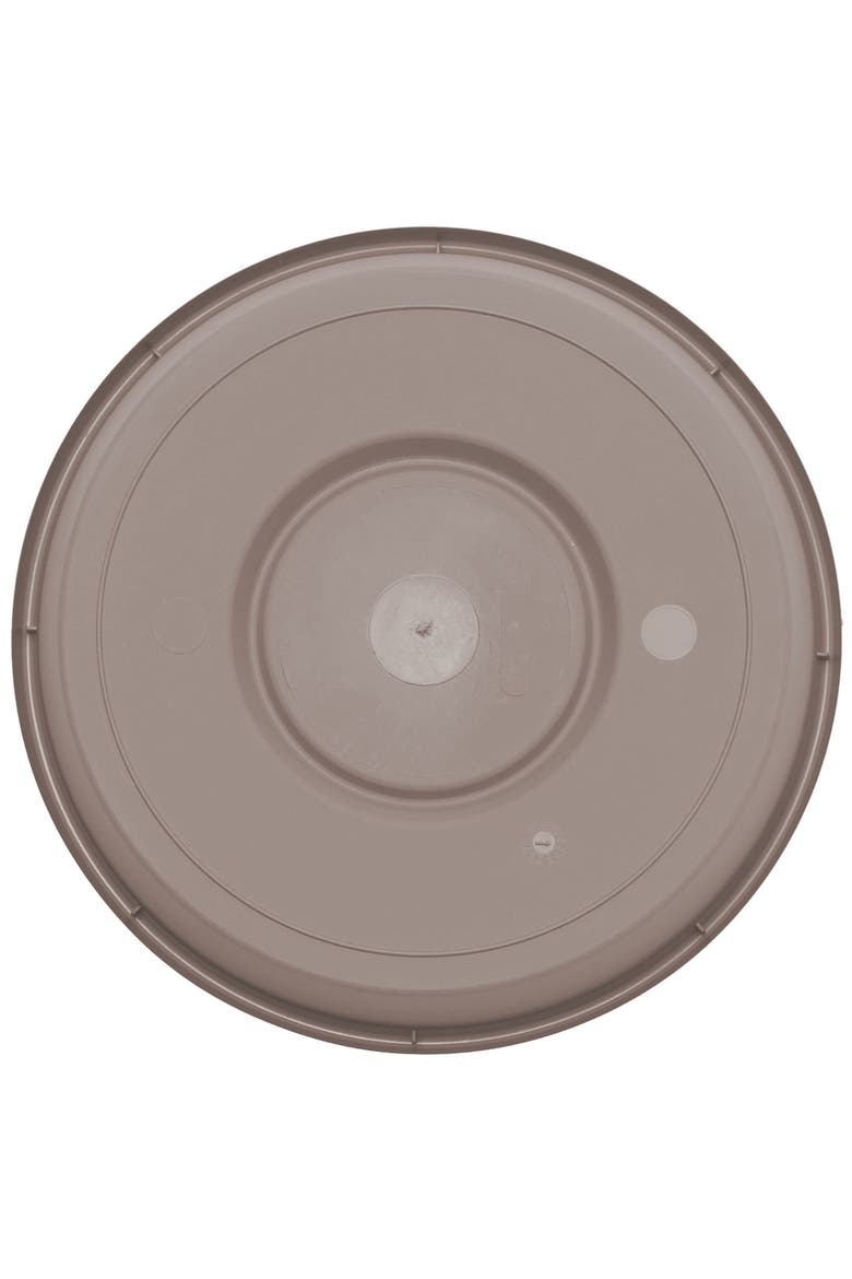 Terra 13 Inch Resin Saucer, Pebble Stone Beige, Alternate, color, Beige