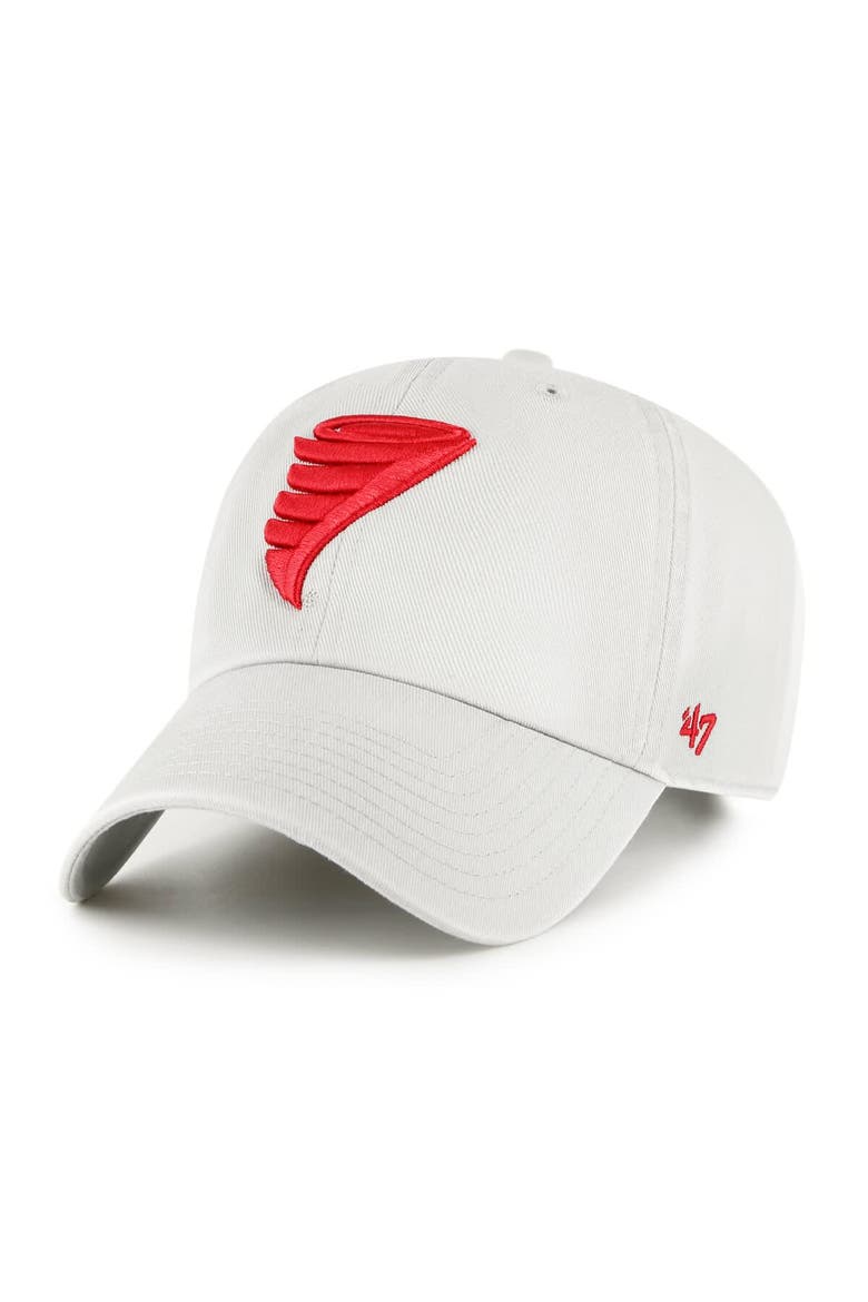 Men's '47 Gray Iowa State Cyclones Clean Up Adjustable Hat, Main, color, Gray