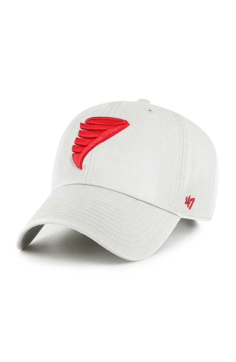 '47 Men's '47 Gray Iowa State Cyclones Clean Up Adjustable Hat, Main, color,