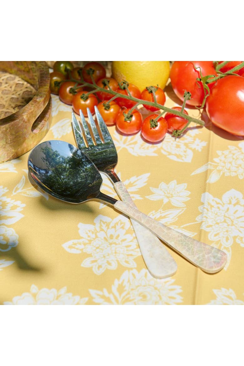Mother Of Pearl Serving Set, Main, color, Natural
