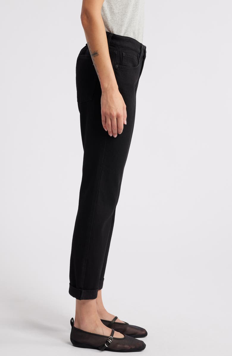 rag & bone Dre Low Rise Slim Boyfriend Jeans, Alternate, color, Black