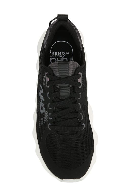 Ryka Harmonic Womens Leather Lifestyle Athletic And Training Shoes In Black