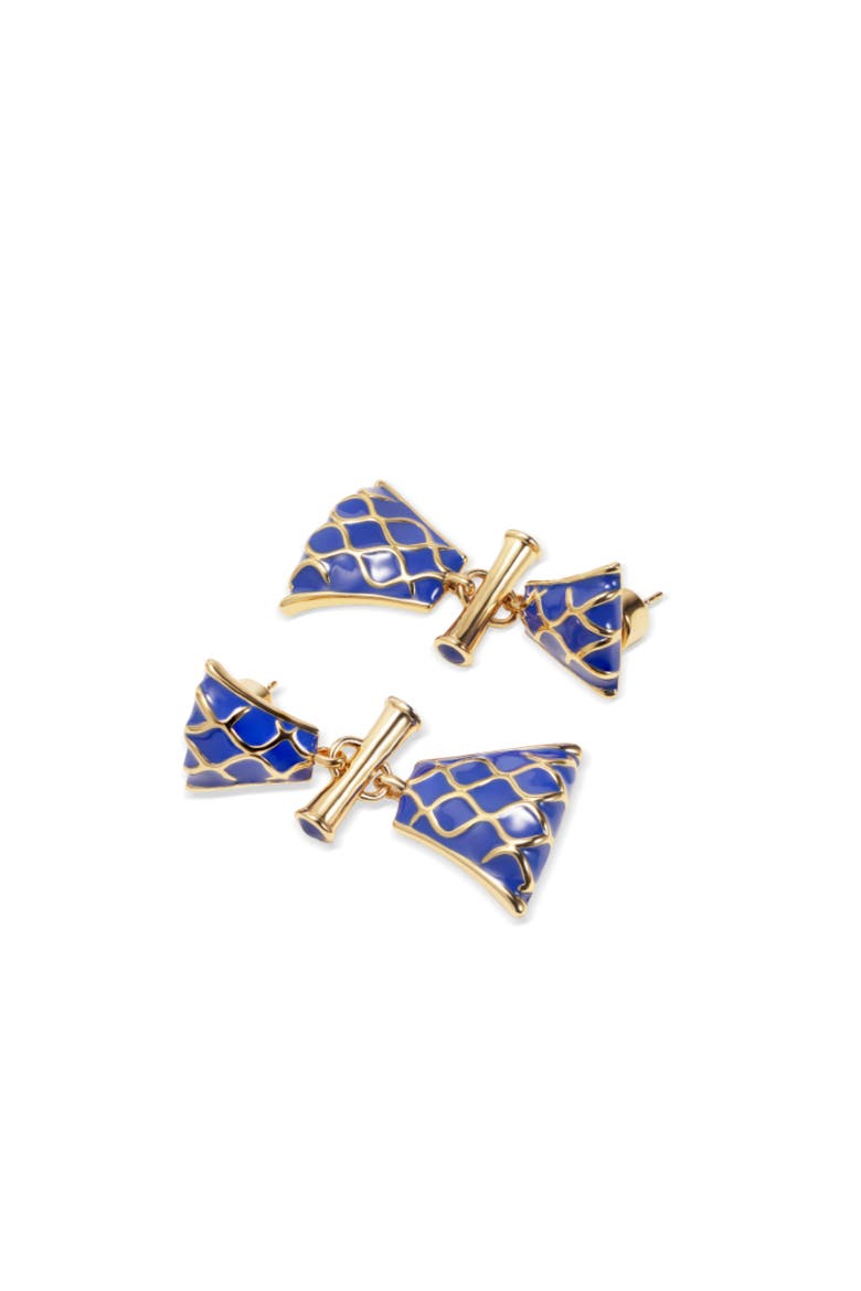 Nirah Earrings, Main, color, Gold&Blue