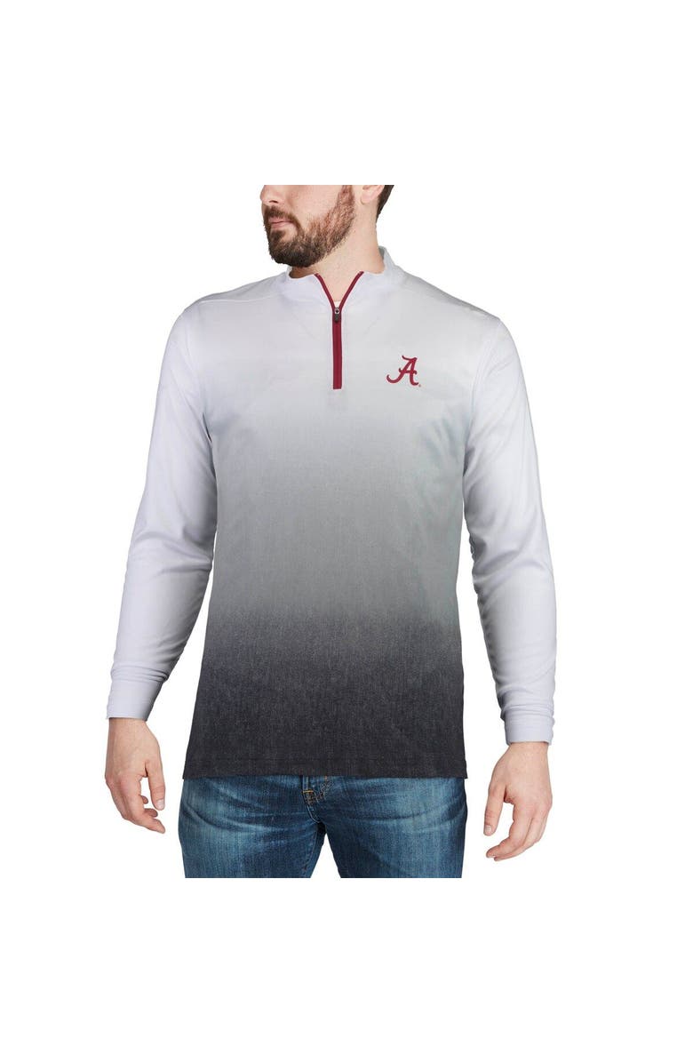 COLOSSEUM Men's Colosseum Gray Alabama Crimson Tide Magic Team Logo Quarter-Zip Jacket, Alternate, color,