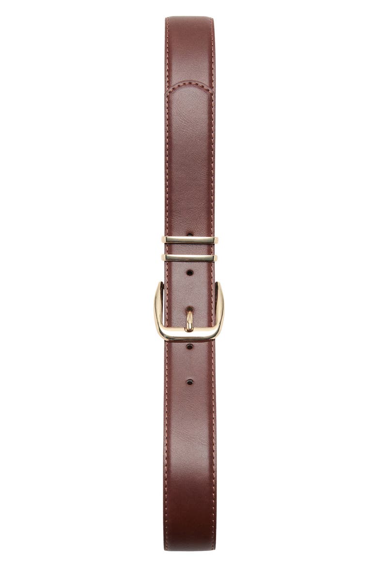 Square Buckle Belt, Alternate, color, BROWN