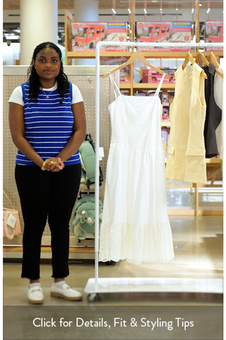 Nathalia Eyelet Embroidered Cotton Midi Dress video