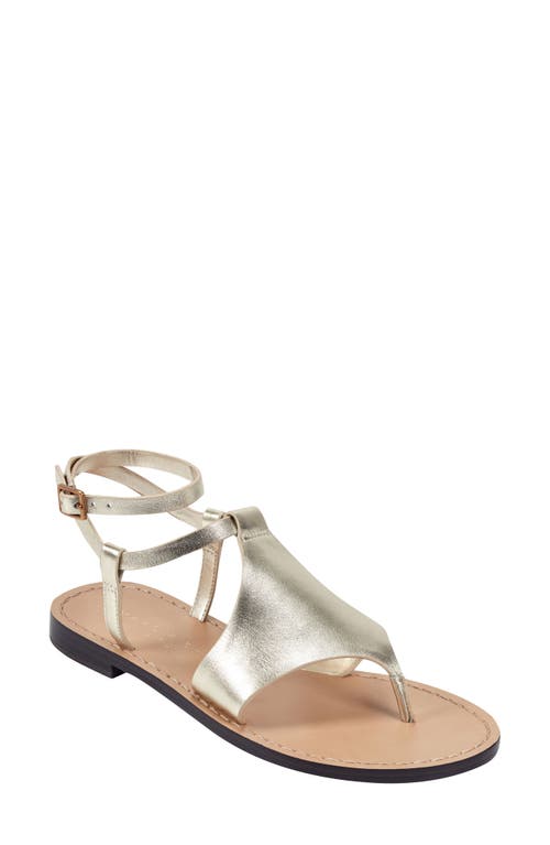 Marc Fisher Ltd Lille Ankle Strap Sandal In Metallic