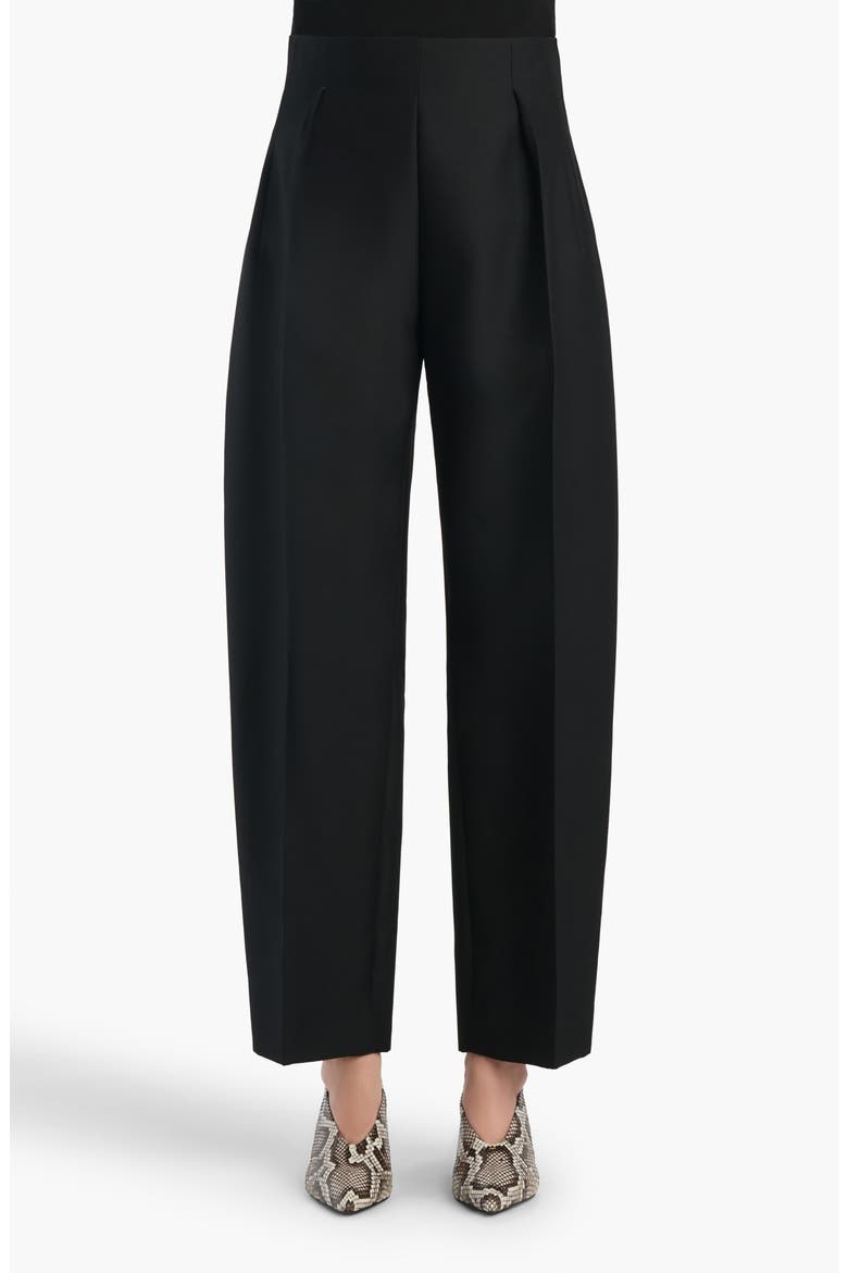 Somera Wool & Silk Cady Pants, Main, color, BLACK