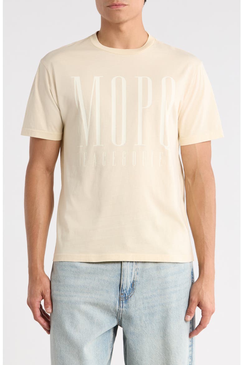 Headline Graphic Cotton T-Shirt, Main, color, BONE