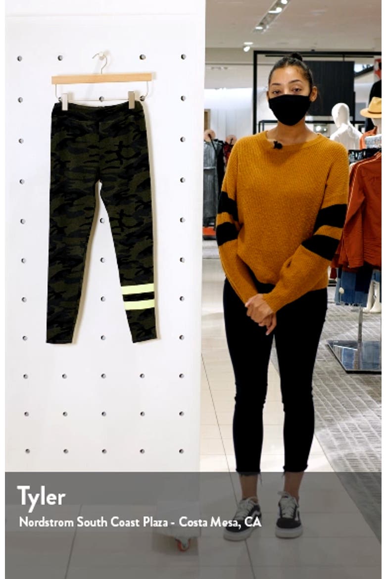 Stripe Camo Yoga Pants video