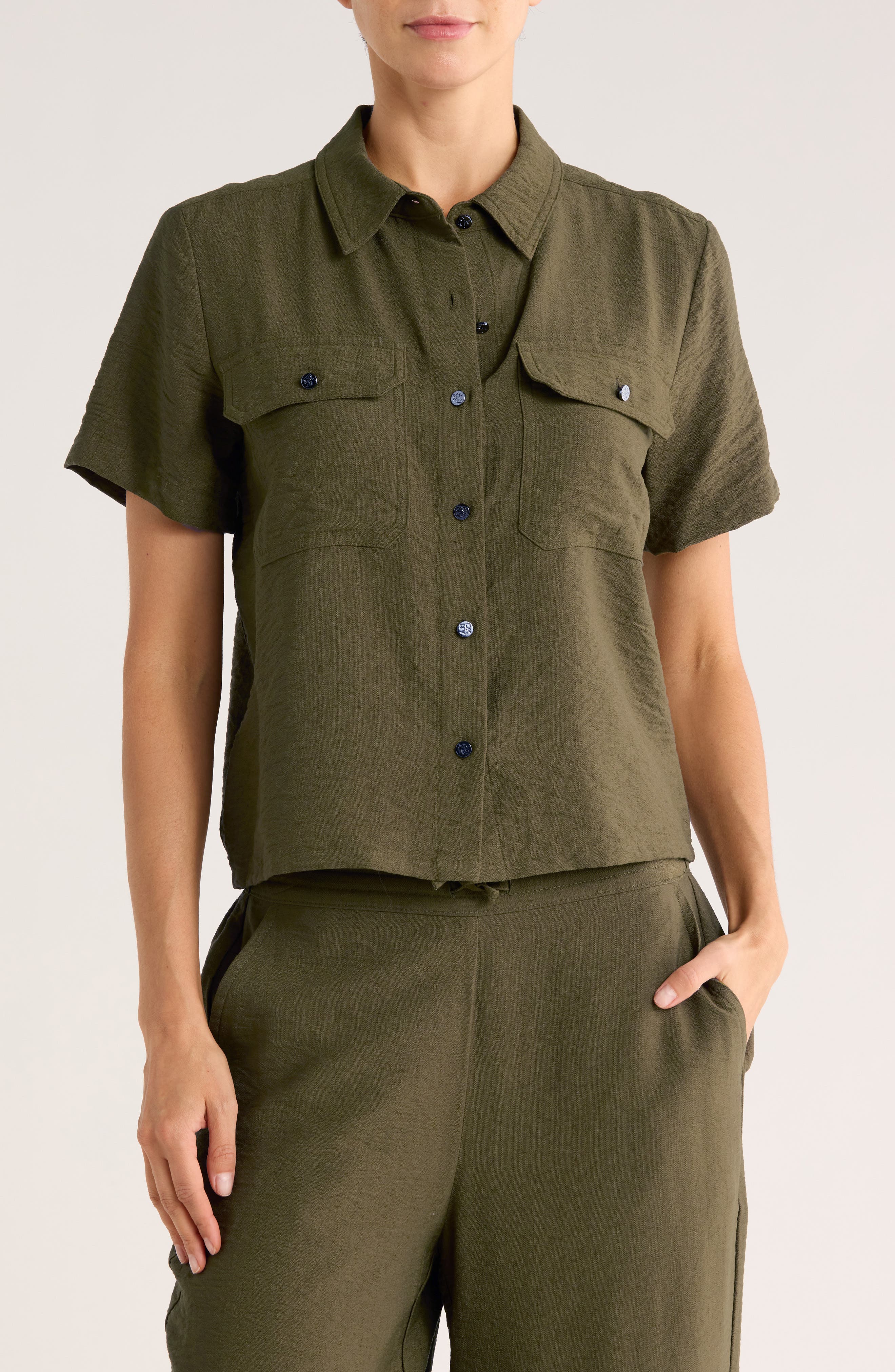 Crinkle Camp Shirt - image 3