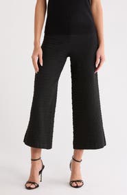 Ellen Tracy Cable Knit Ankle Sweater Pants