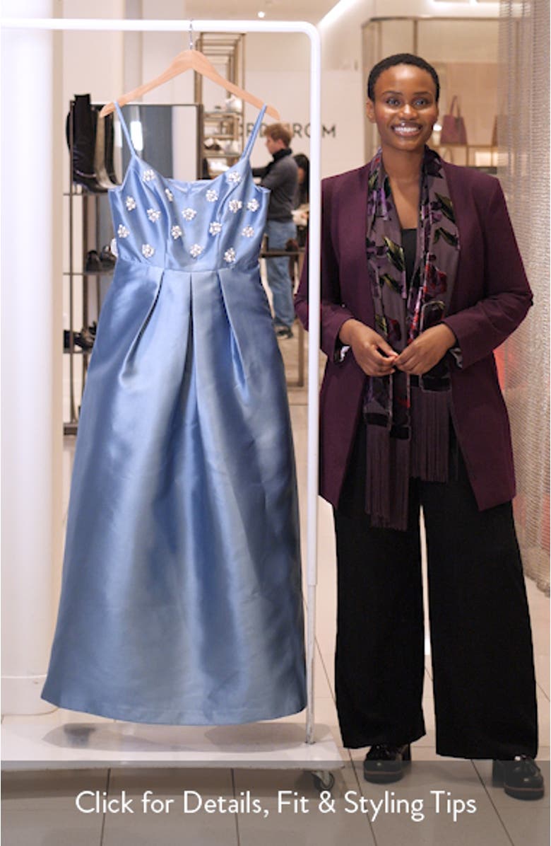 Eloise Embellished Mikado Gown, sales video thumbnail