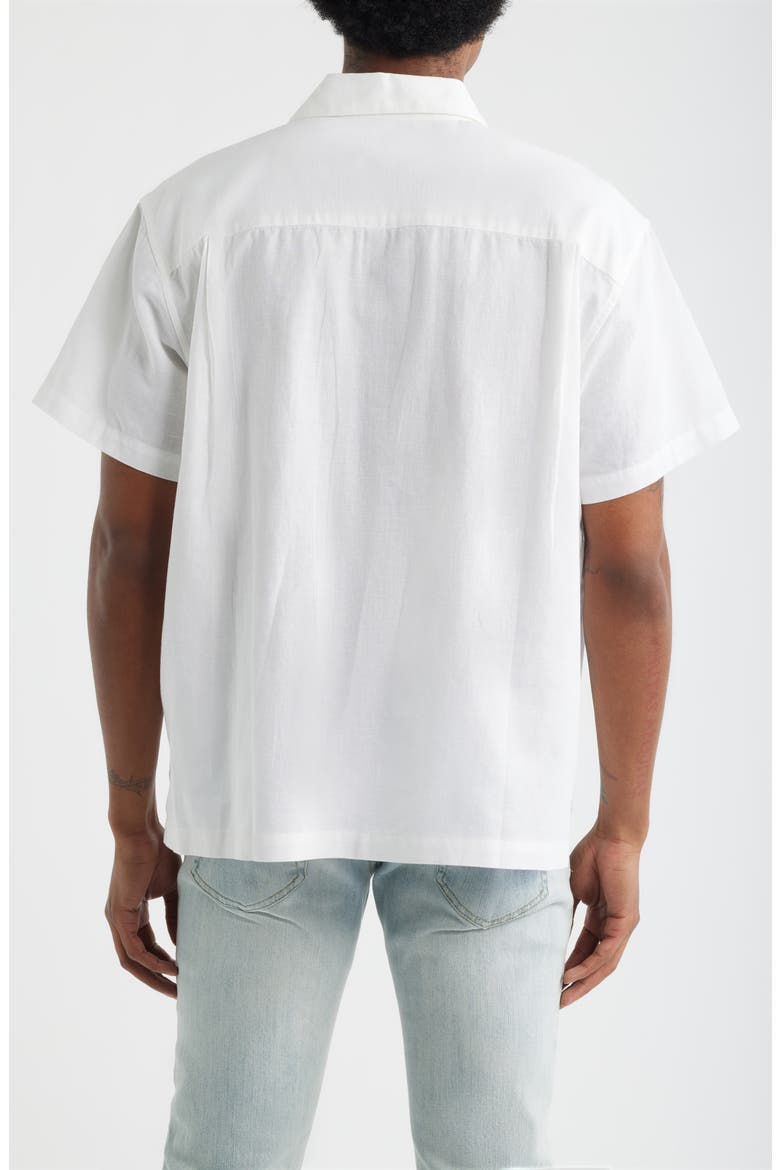 Perry Floral Camp Shirt, Alternate, color, WHITE