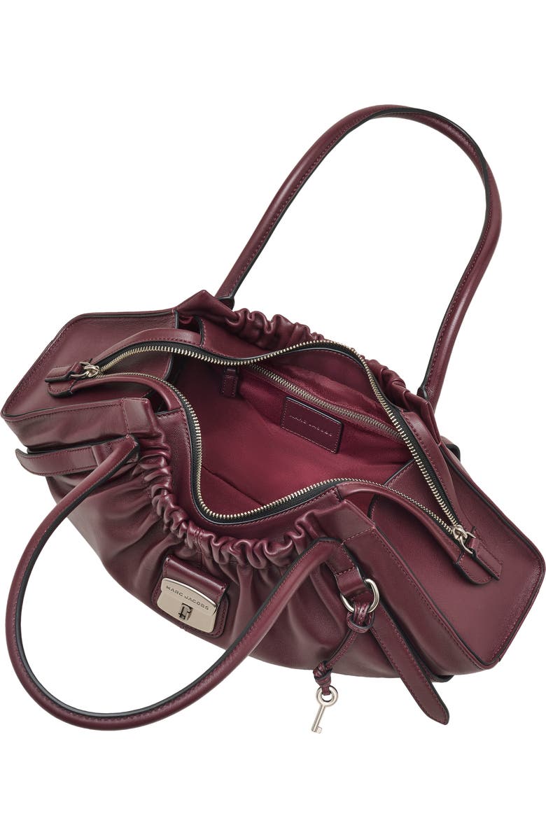 Marc Jacobs The Cristina Large Shoulder Satchel, Alternate, color, Dark Plum