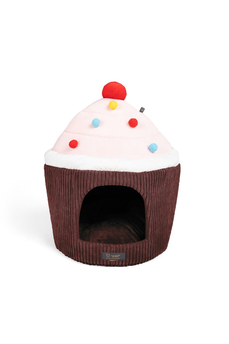 Fun Collection Dog and Cat Bed - Cupcake Hut, Main, color, Brown