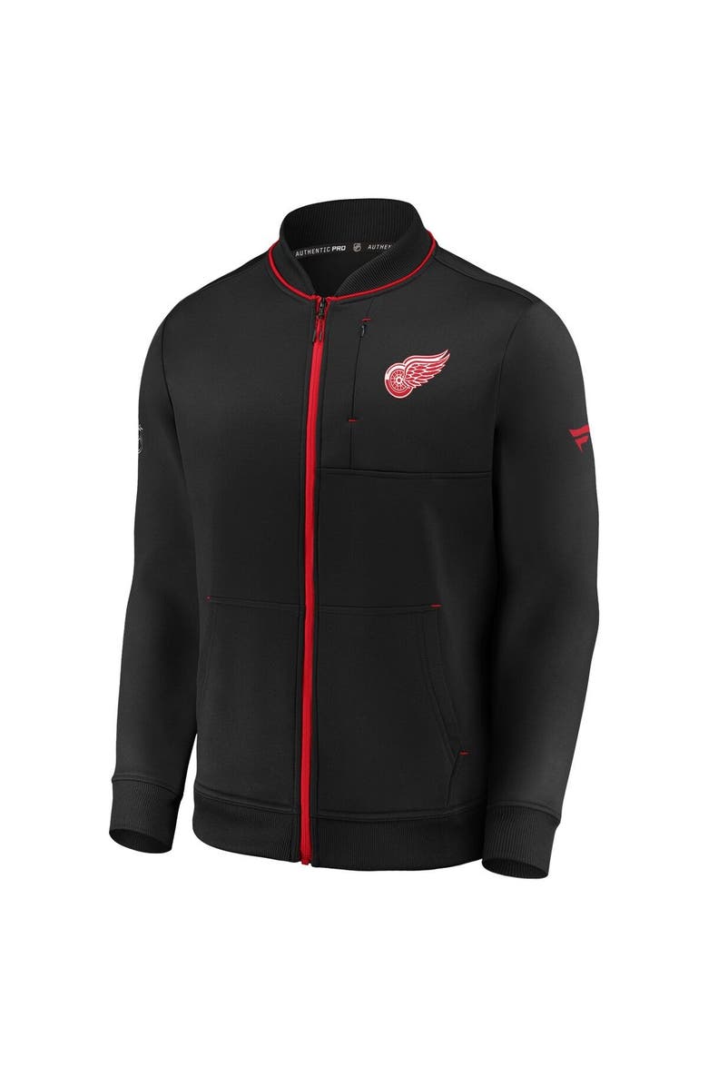 FANATICS Men's Fanatics Branded Black Detroit Red Wings Authentic Pro Locker Room Full-Zip Jacket, Alternate, color, 