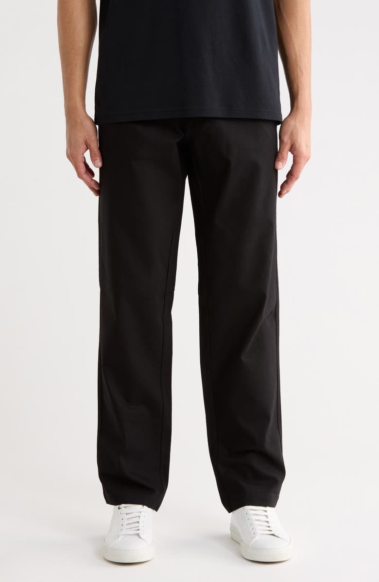 AG Lochlan Workwear Relaxed Straight Leg Jeans, Main, color, Pure Black