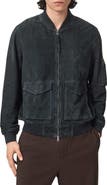 AllSaints Rokko Suede Bomber Jacket